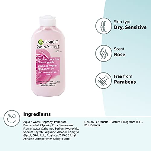Garnier Natural Rose Water Cleansing Milk