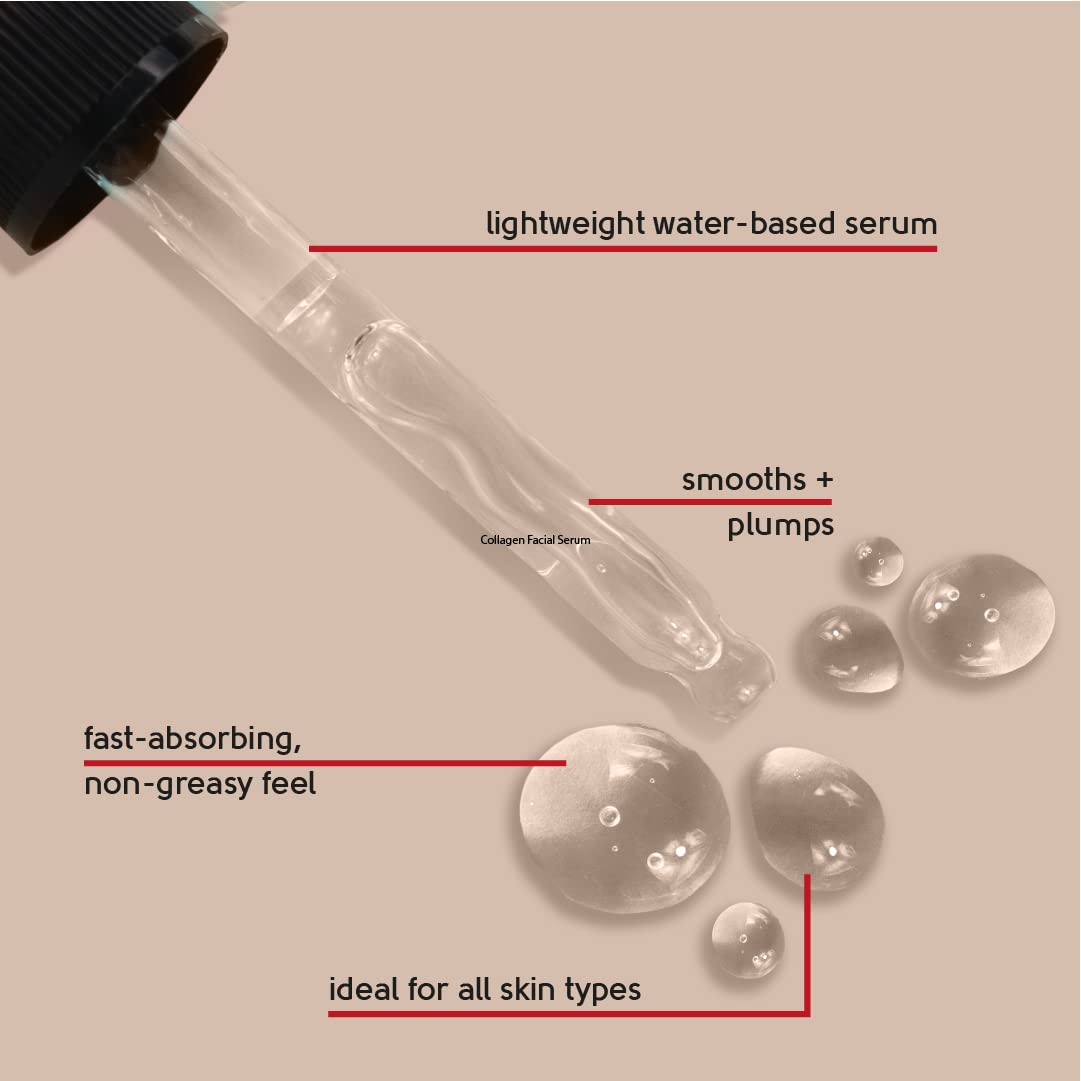 Collagen & Q10 Facial Serum | Ubiquinone (Q10) + Collagen + Betaine | Softens & Smoothens