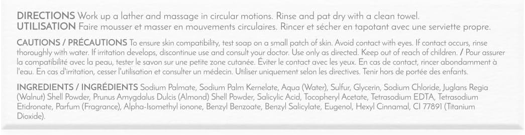 Revitale Advanced Salicylic Acid & Sulphur Scrub Soap