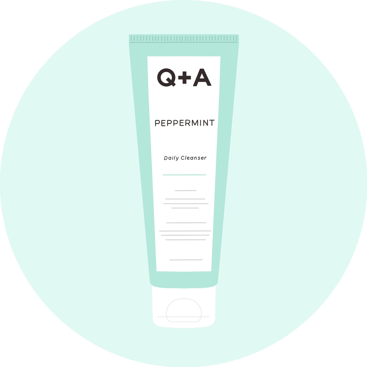 Q+A Niacinamide Gentle Exfoliating Face Cleanser