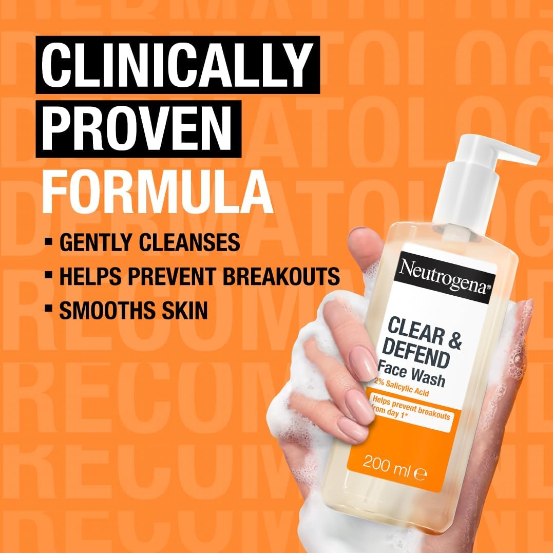 Neutrogena Clear & Defend Face Wash (1x 200ml)