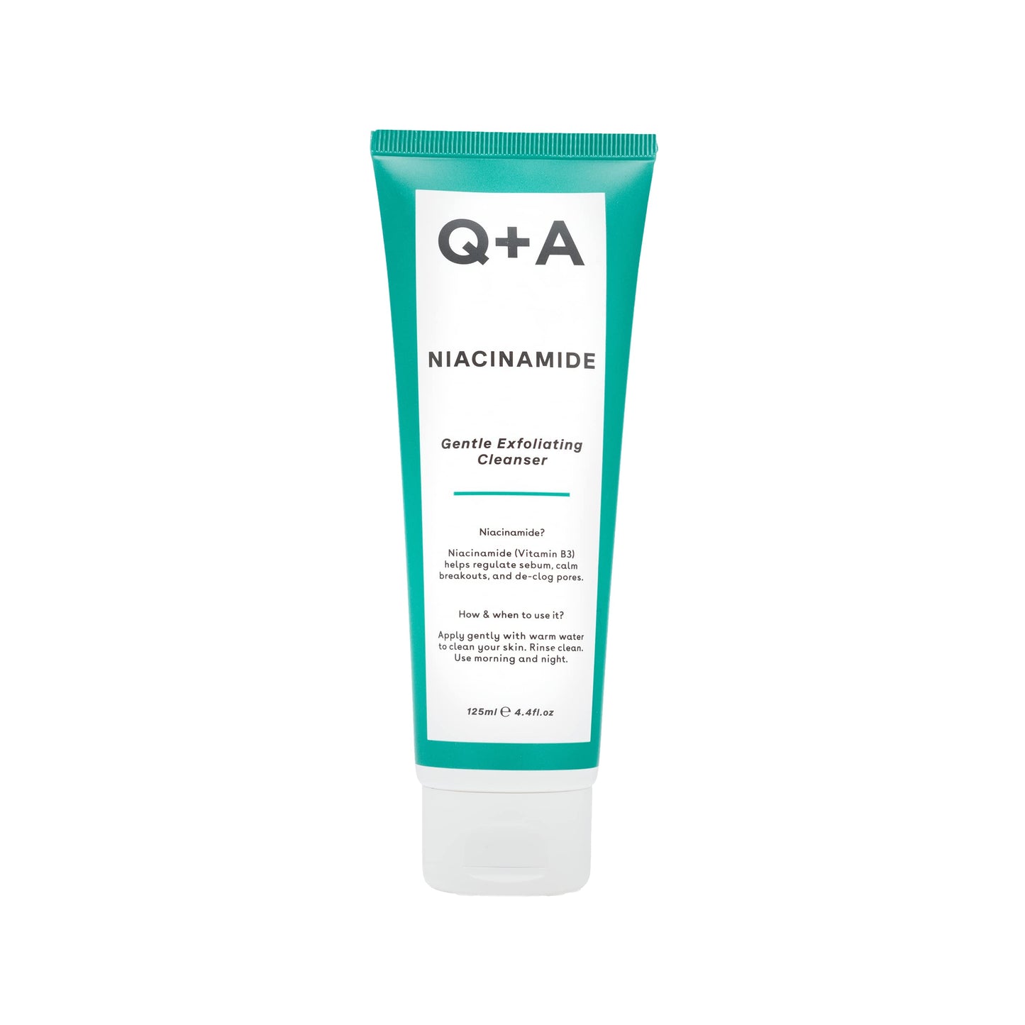 Q+A Niacinamide Gentle Exfoliating Face Cleanser