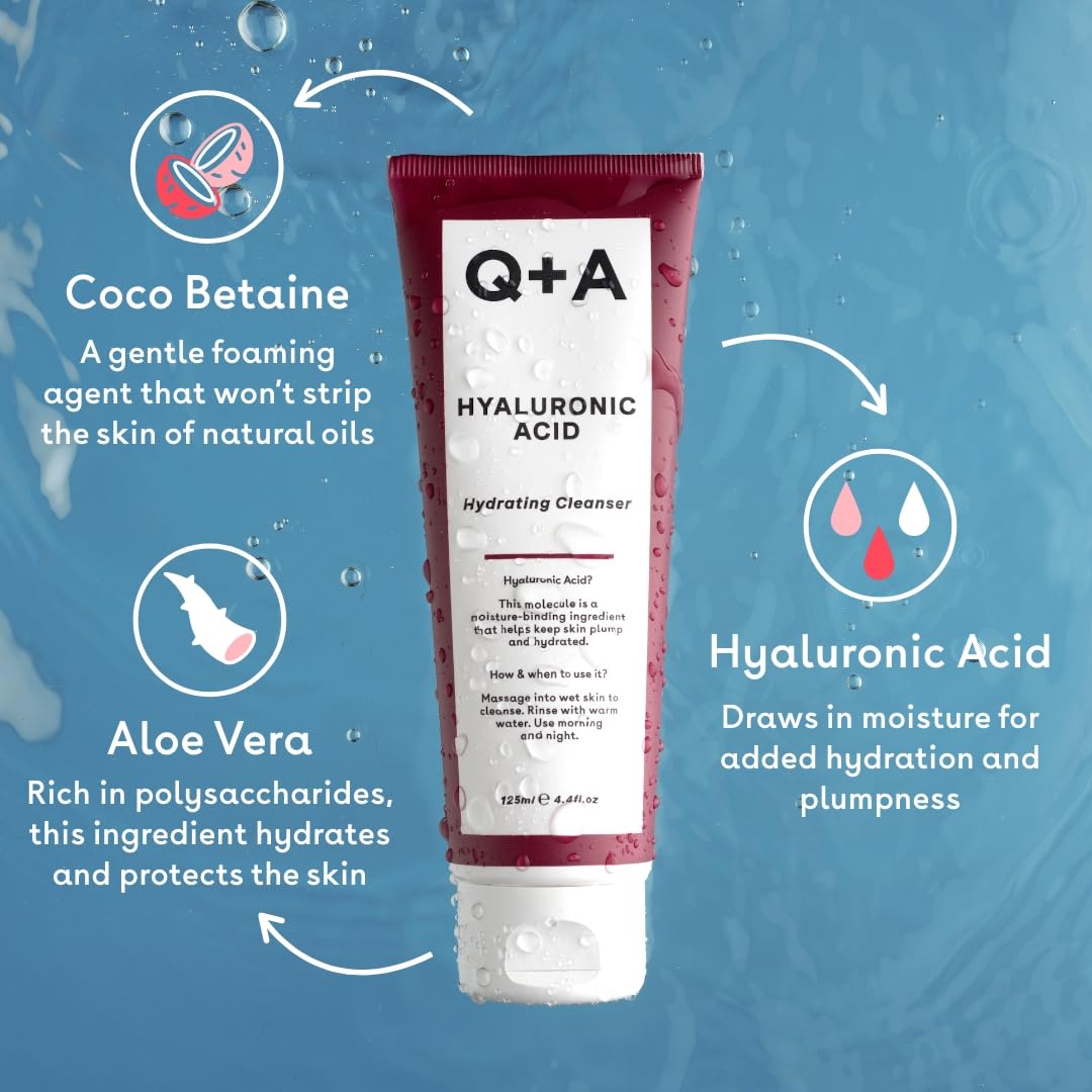 Q+A Niacinamide Gentle Exfoliating Face Cleanser