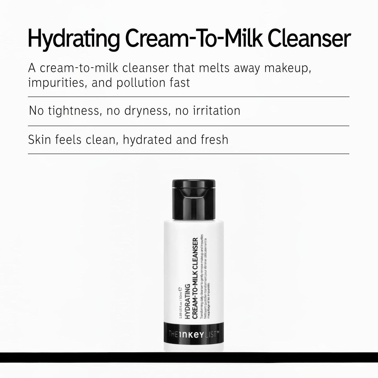 The INKEY List Hydrating Cream-to-Milk Cleanser 180ml,
