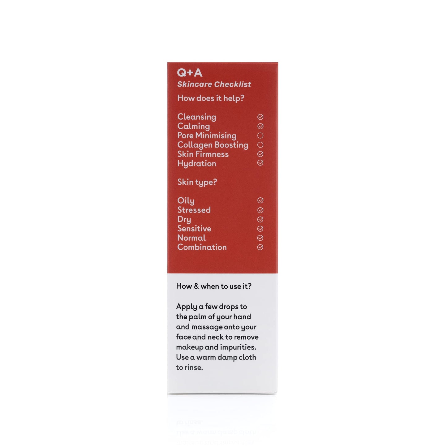 Q+A Niacinamide Gentle Exfoliating Face Cleanser