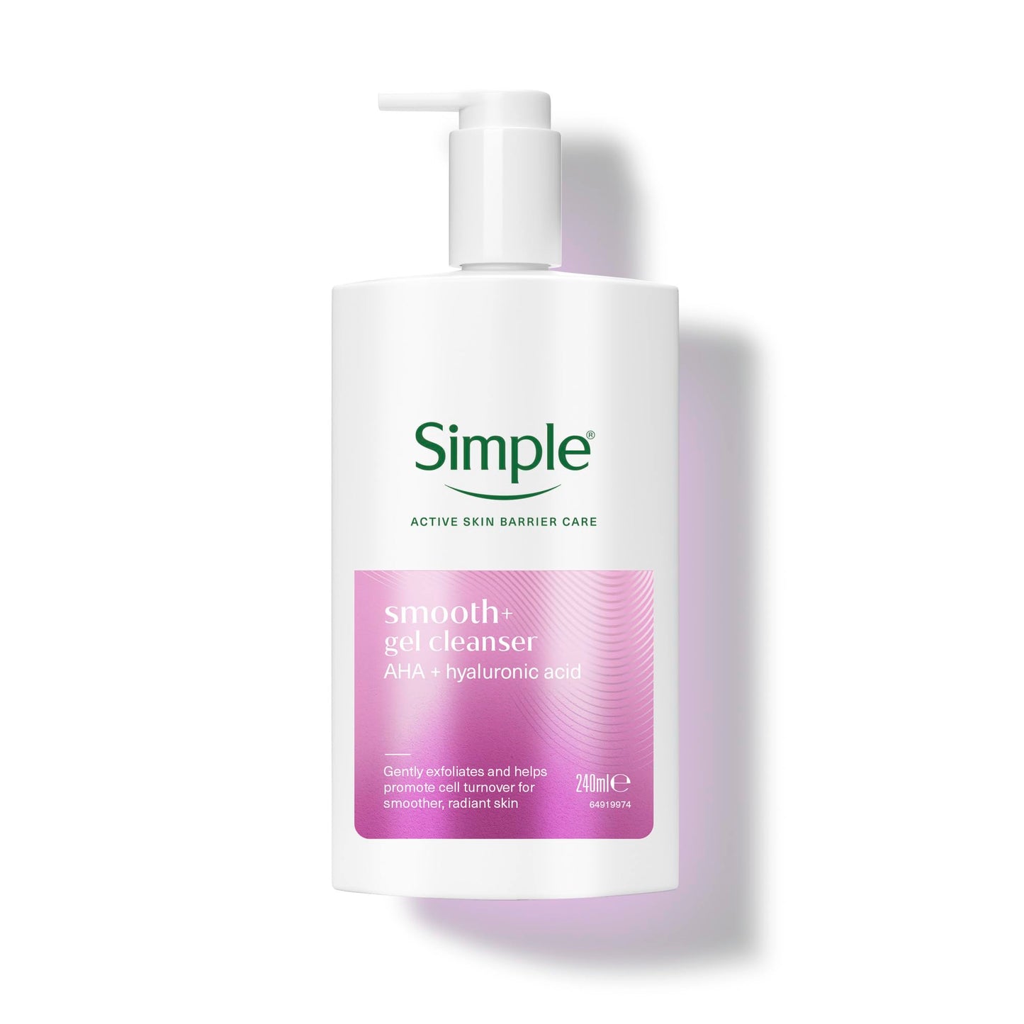 Simple Smooth+ Gel Facial Cleanser AHA + hyaluronic acid