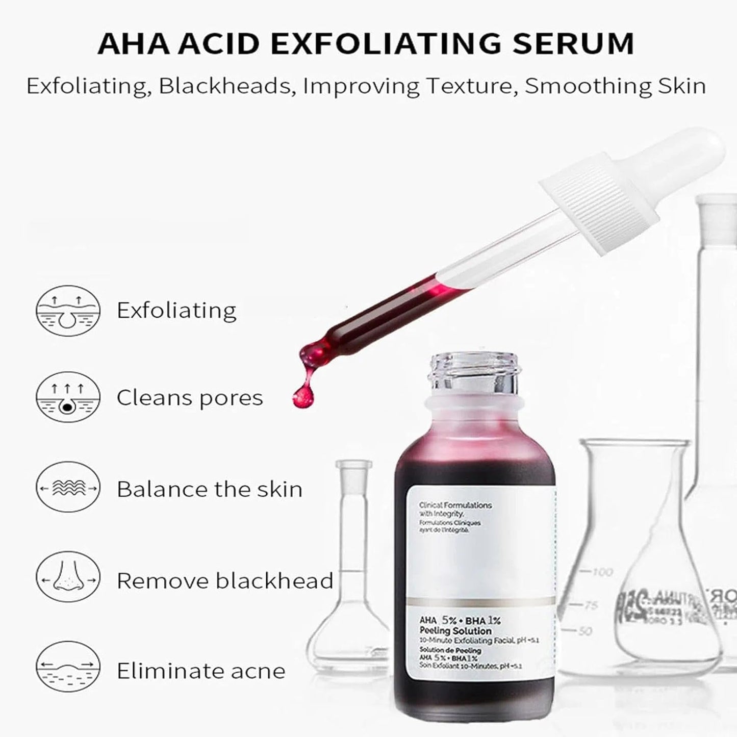 AHA 30% + BHA2% Peeling Solution