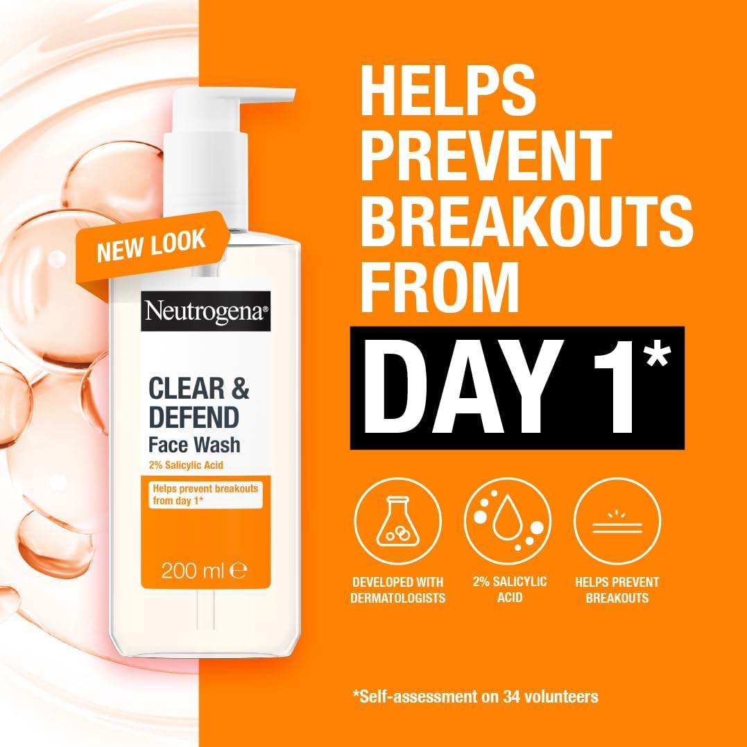 Neutrogena Clear & Defend Face Wash (1x 200ml)