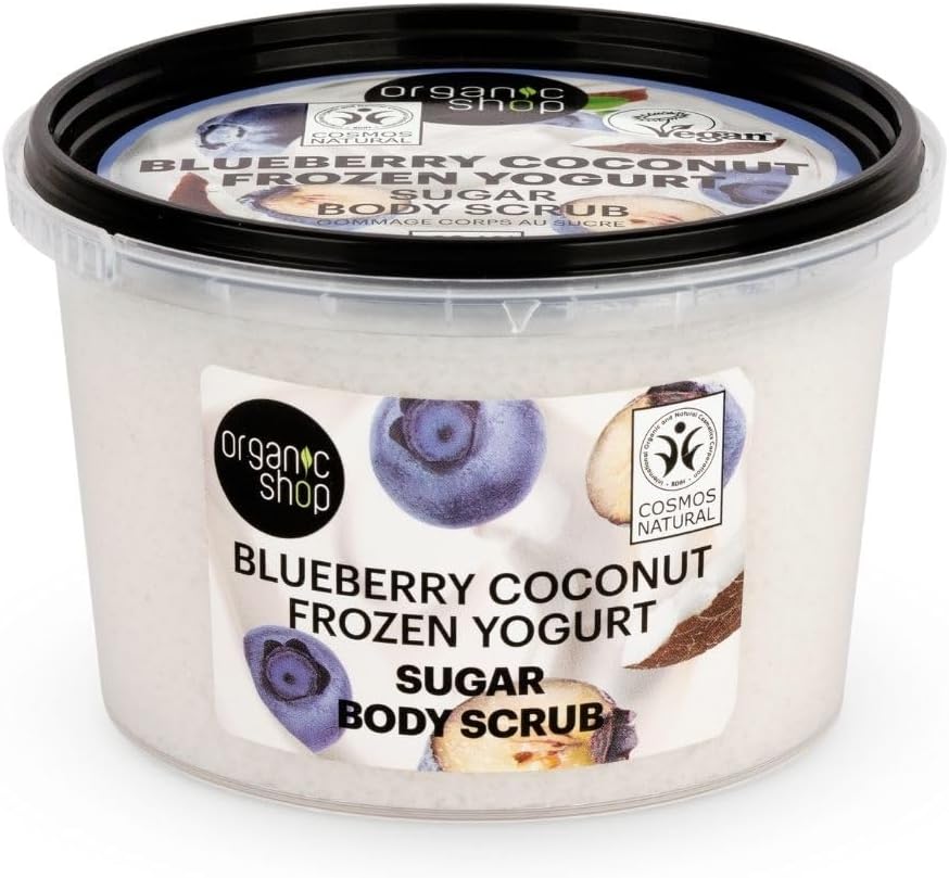 Blueberry Coconut Frozen Yogurt Sugar Body Scrub - 250 ml