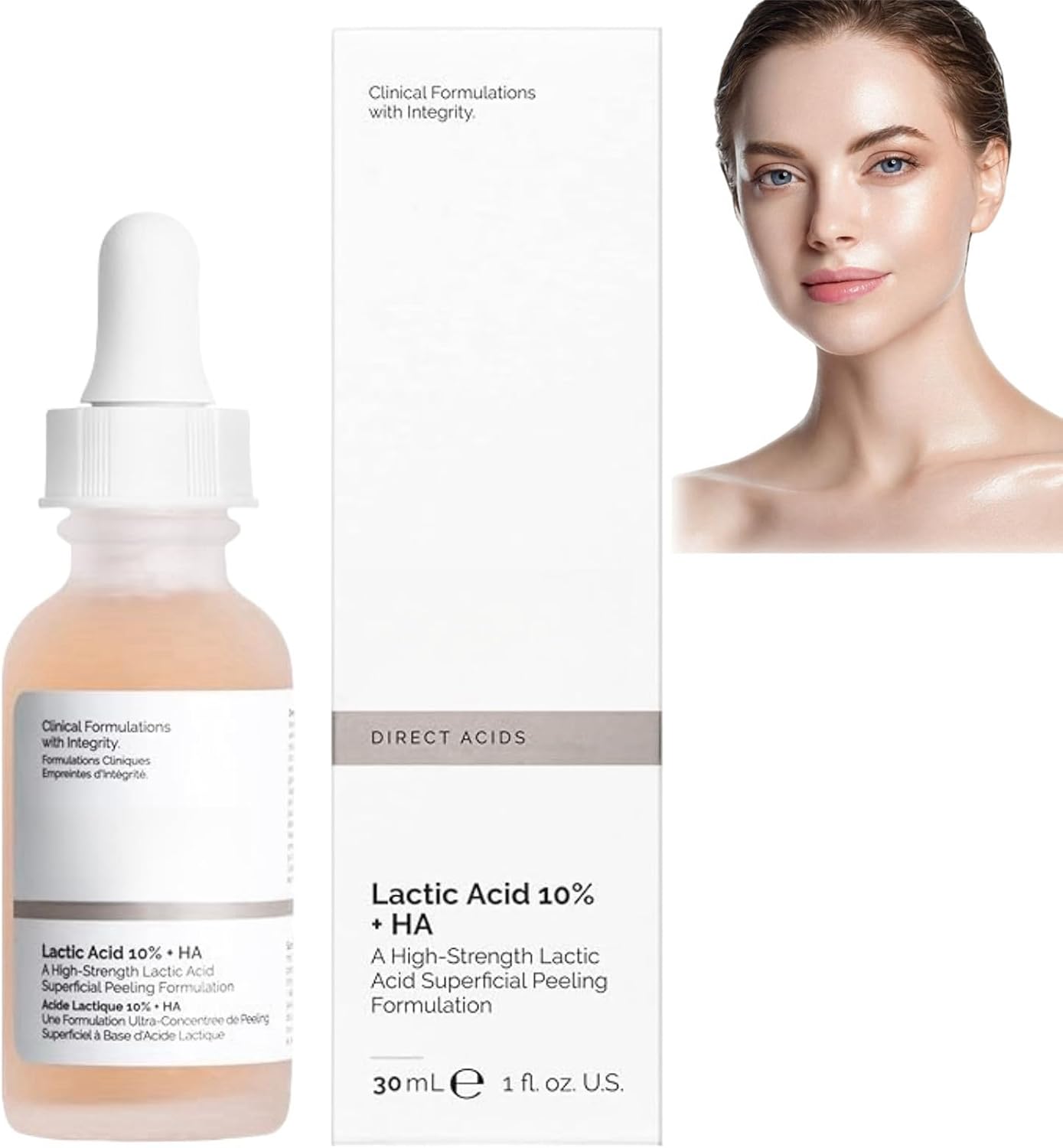 Lactic Acid 10% + Hialuronyc Acid 10% Exfoliating Serum