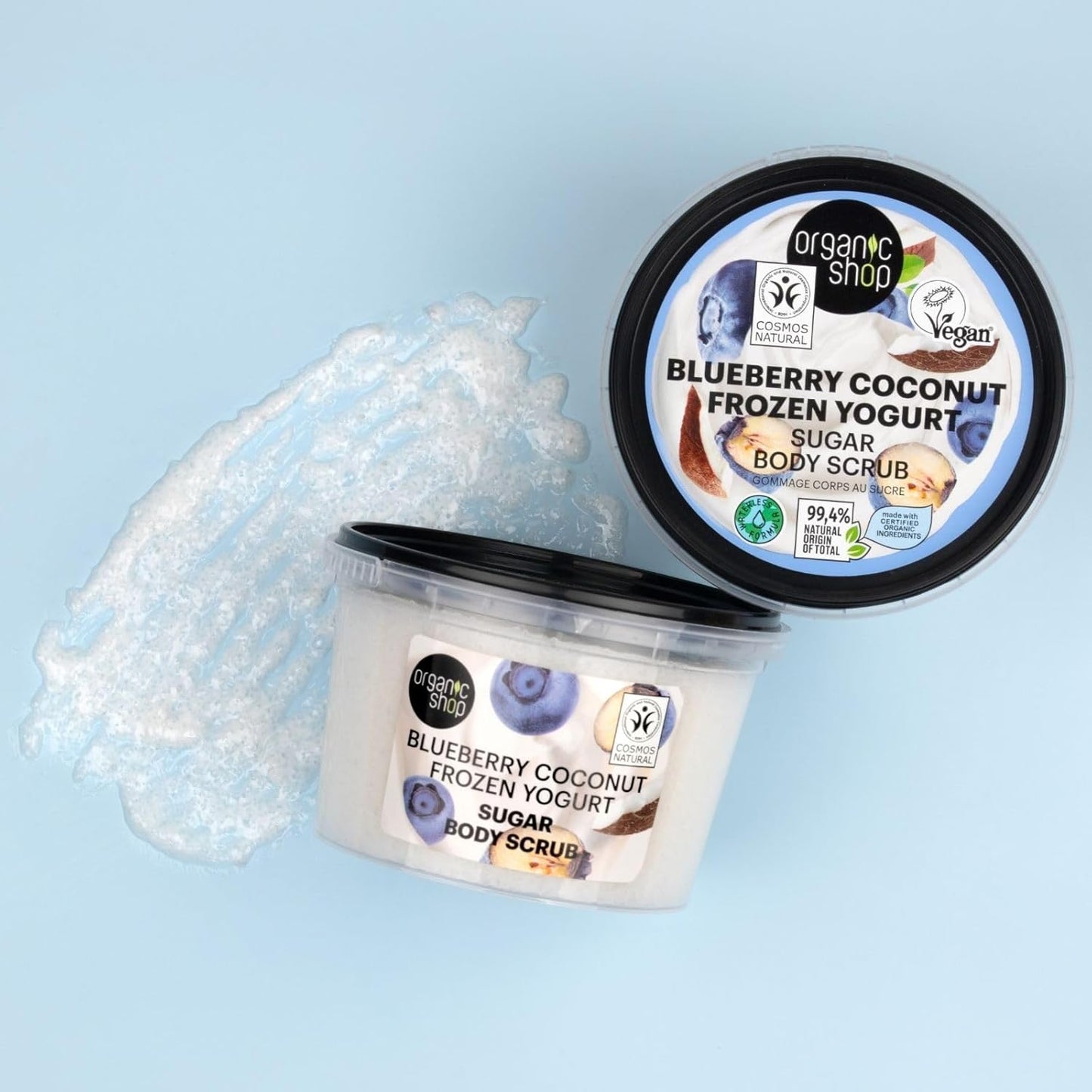 Blueberry Coconut Frozen Yogurt Sugar Body Scrub - 250 ml