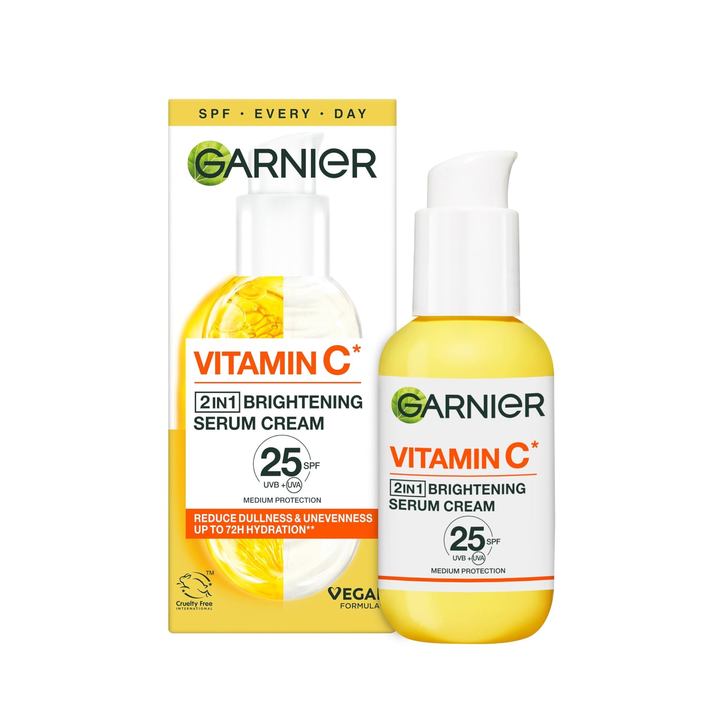 Garnier Vitamin C Brightening Serum for Face, with 4% Vitamin C, Niacinamide & Salicylic Acid