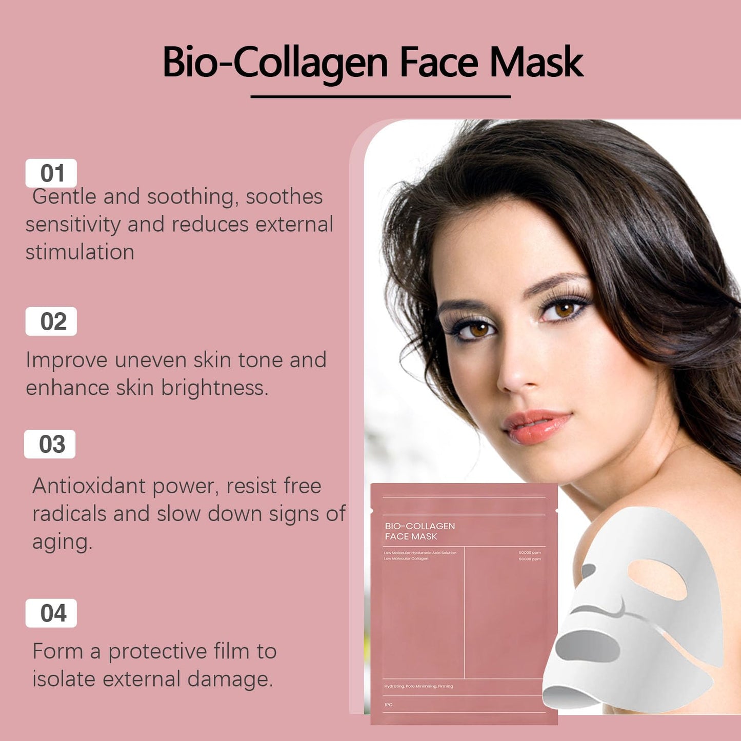 Bio Collagen Mask - 4PCS Bio Collagen Face Mask Set