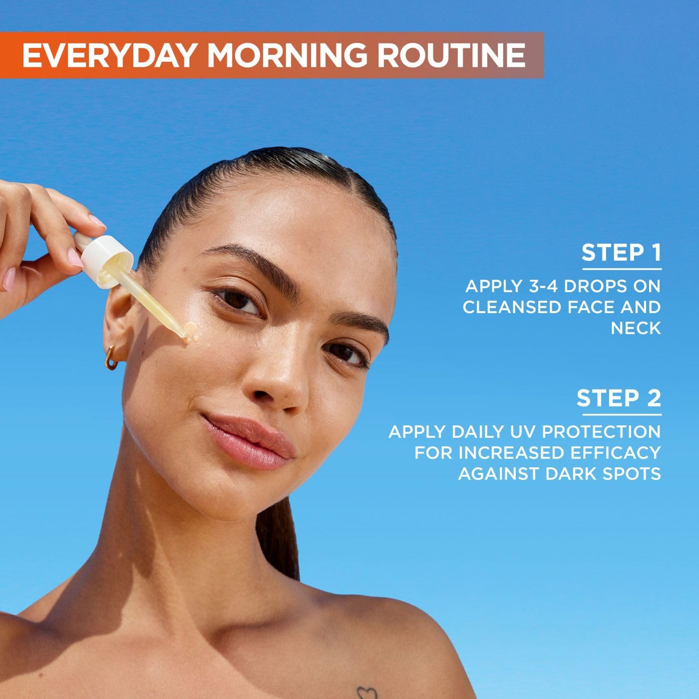 Garnier Vitamin C Brightening Serum for Face, with 4% Vitamin C, Niacinamide & Salicylic Acid