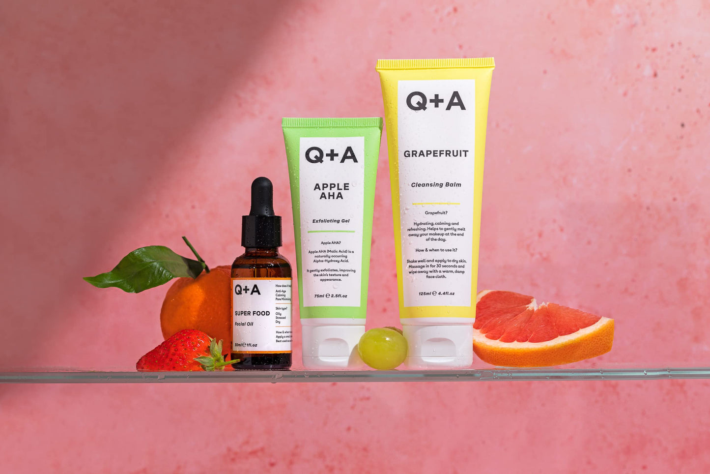 Q+A Niacinamide Gentle Exfoliating Face Cleanser