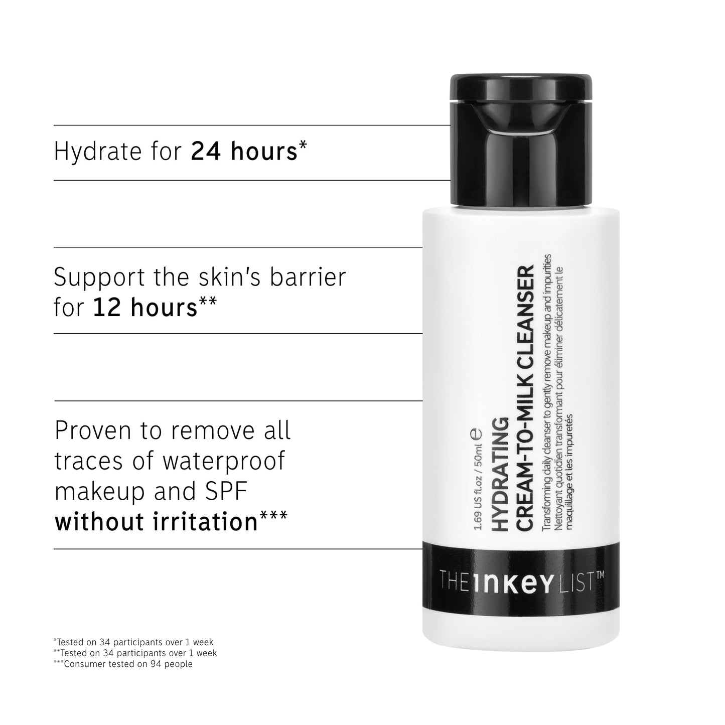 The INKEY List Hydrating Cream-to-Milk Cleanser 180ml,