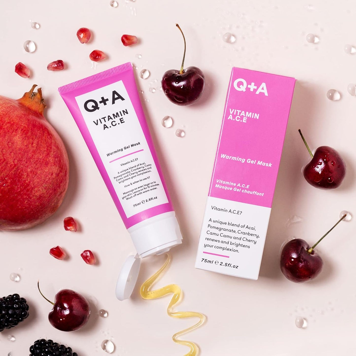 Q+A Vitamin A.C.E. Warming Gel Mask