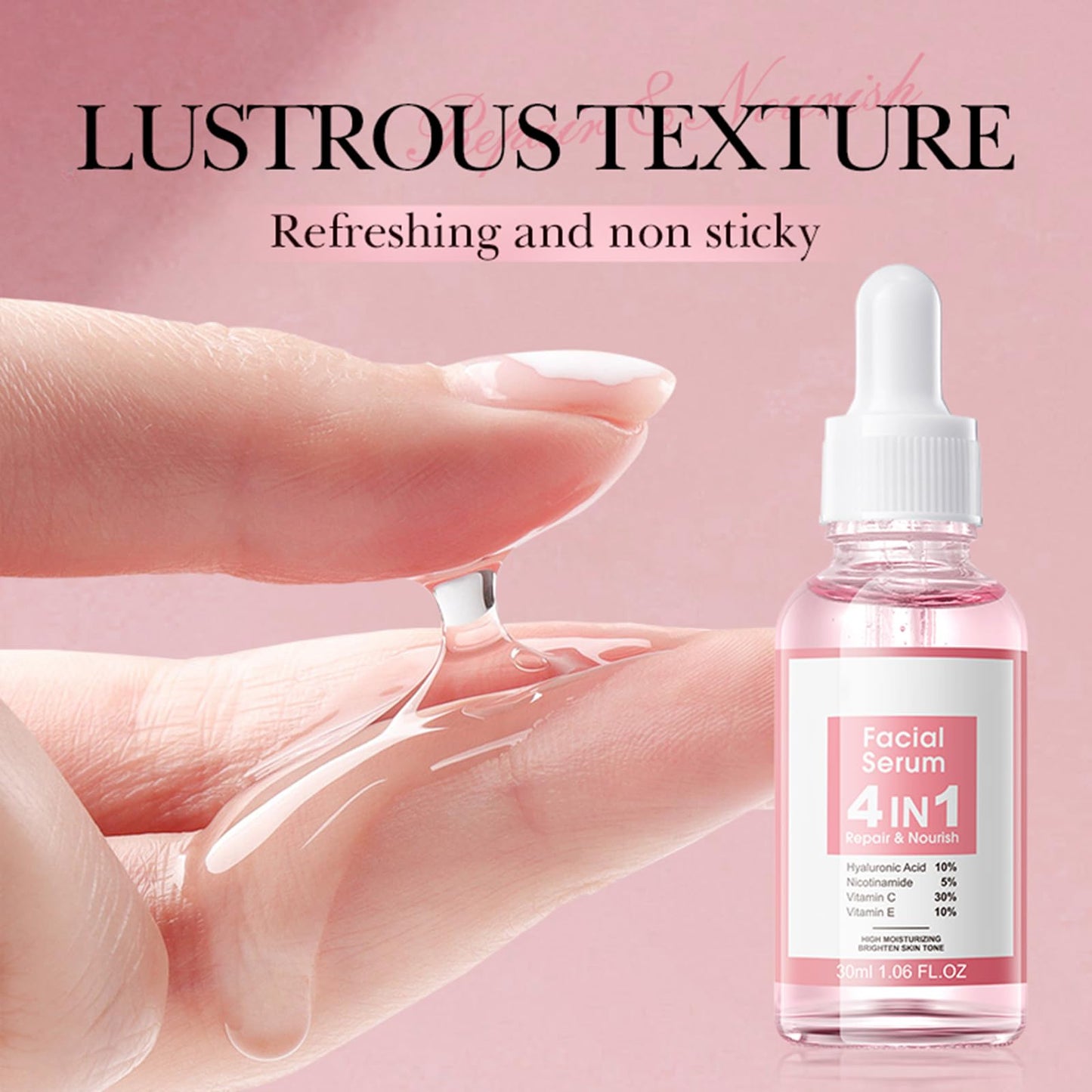 Hyaluronic Acid, Nicotinamide with Vitamin C & E Anti Aging Face Serum
