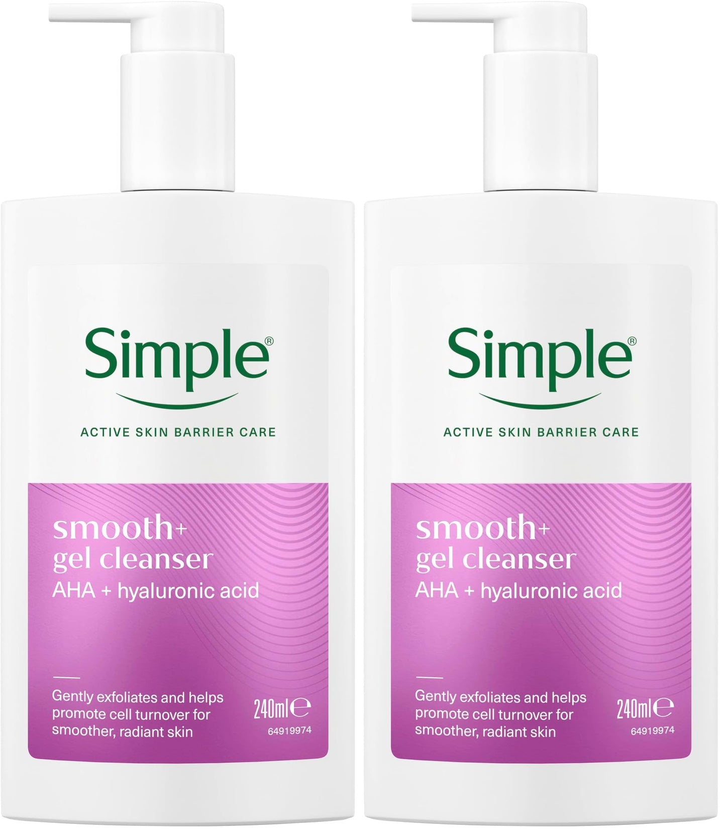 Simple Smooth+ Gel Facial Cleanser AHA + hyaluronic acid