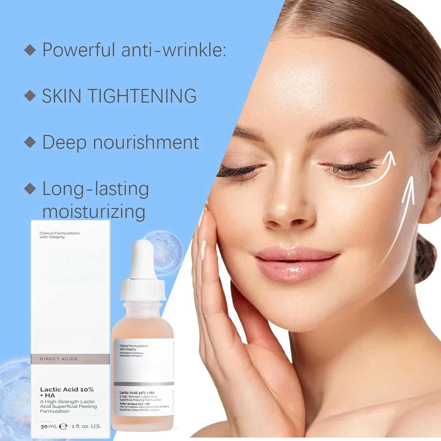 Lactic Acid 10% + Hialuronyc Acid 10% Exfoliating Serum