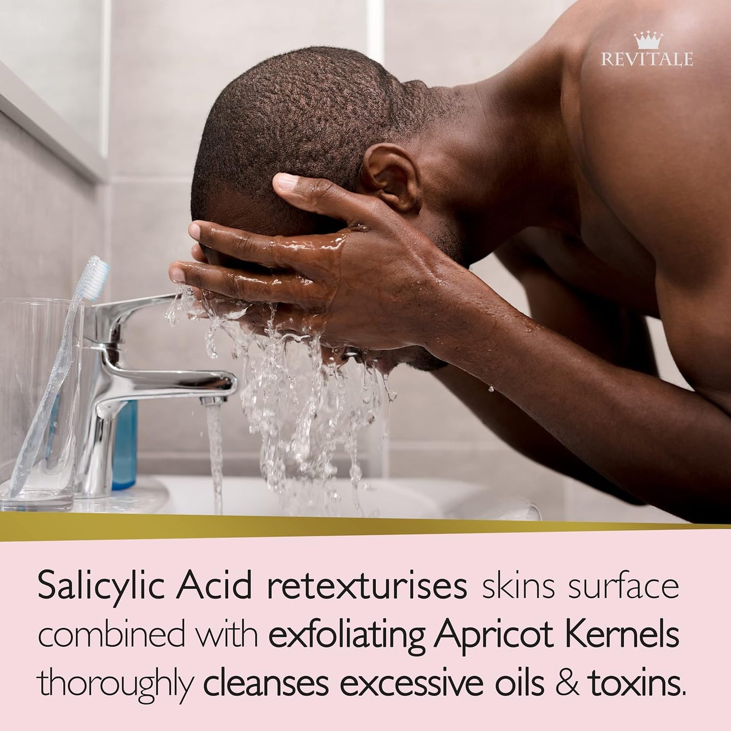 Revitale Salicylic Acid Scrub Soap, Pore Exfoliating, Softening Skin, Anti-Blemish