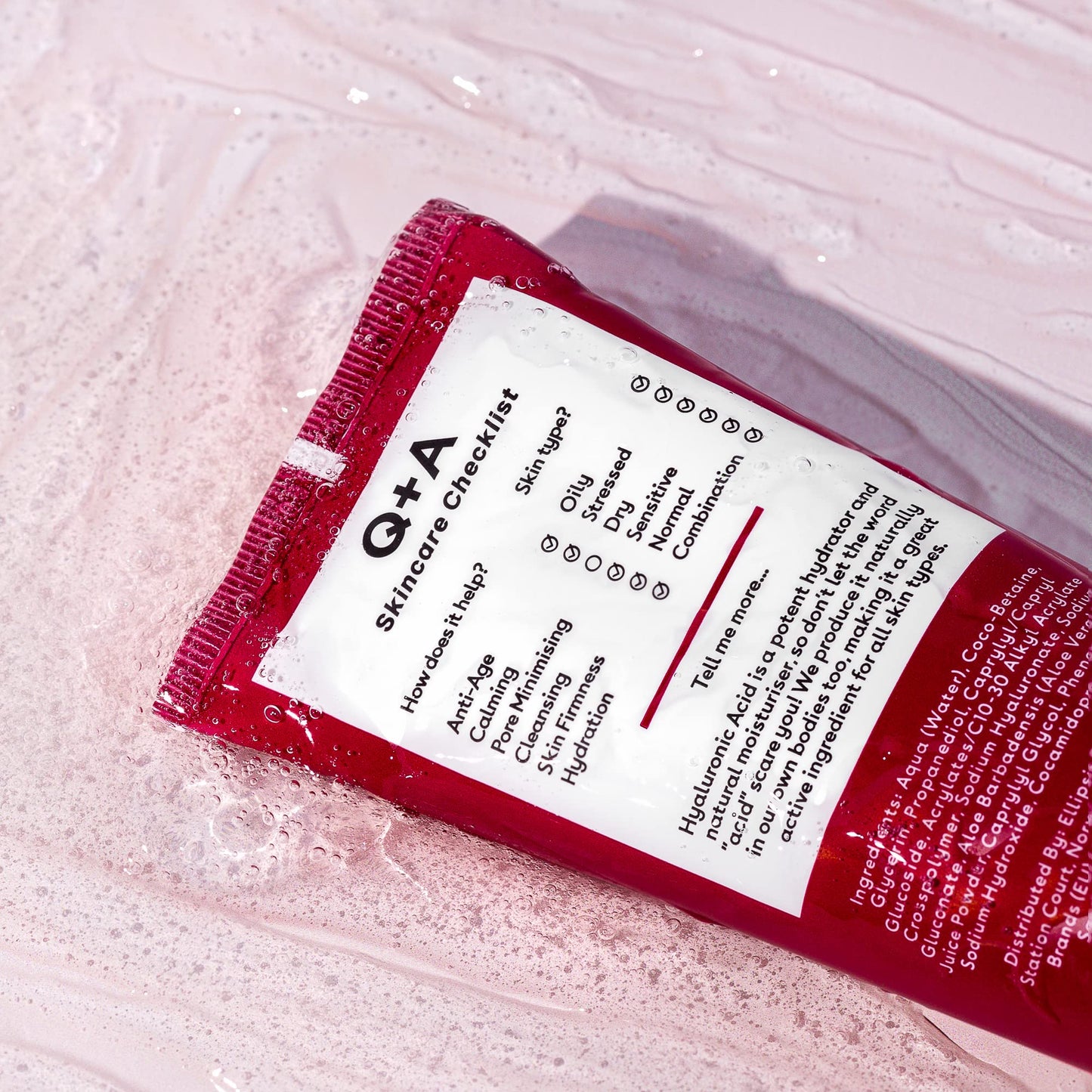 Q+A Niacinamide Gentle Exfoliating Face Cleanser