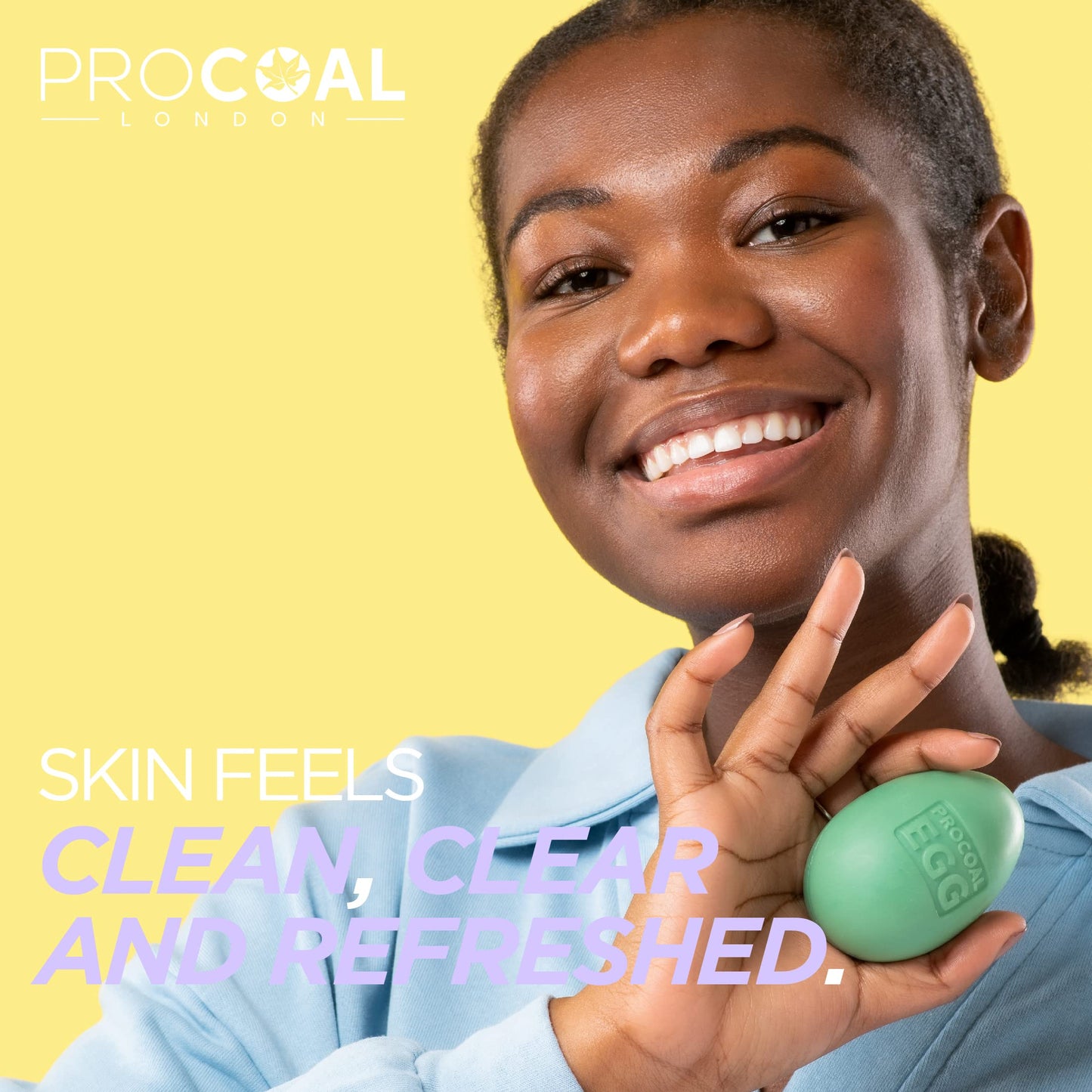 Glycolic Egg Facial Cleansing Soap 100g by Procoal - Glycolic Acid Cleanser For Rejuvenated, Bright and Glowy Complexion, Vegan & Cruelty-free