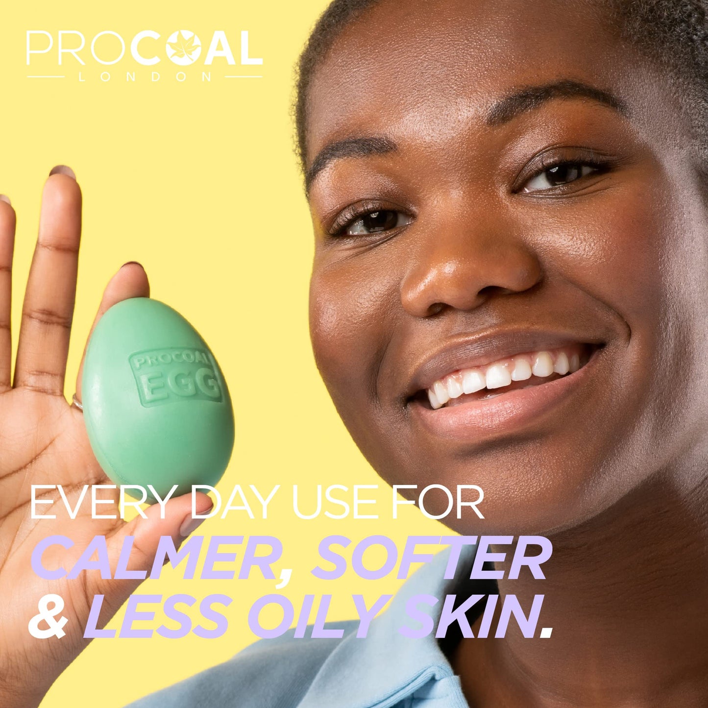 Glycolic Egg Facial Cleansing Soap 100g by Procoal - Glycolic Acid Cleanser For Rejuvenated, Bright and Glowy Complexion, Vegan & Cruelty-free