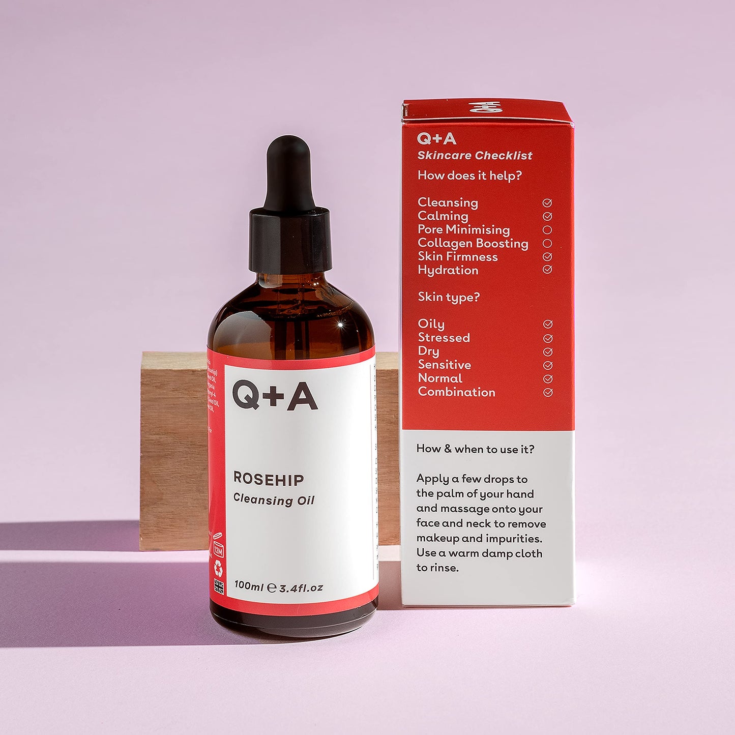 Q+A Niacinamide Gentle Exfoliating Face Cleanser