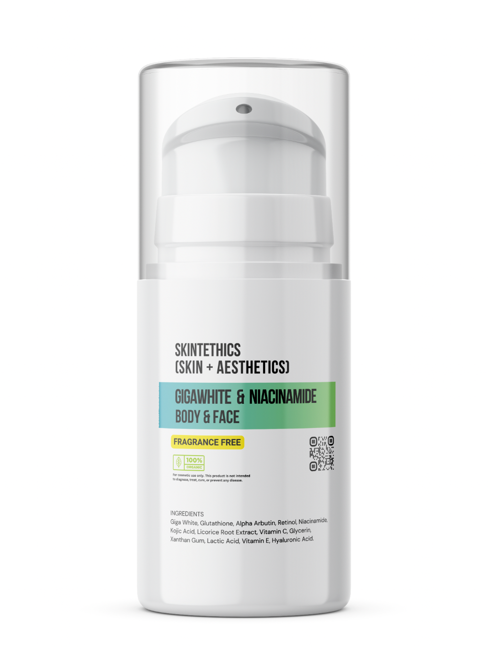 Gigawhite & Niacinamide Body and Face Cream – Fragrance-Free | Skintethics (Skin + Aesthetics)