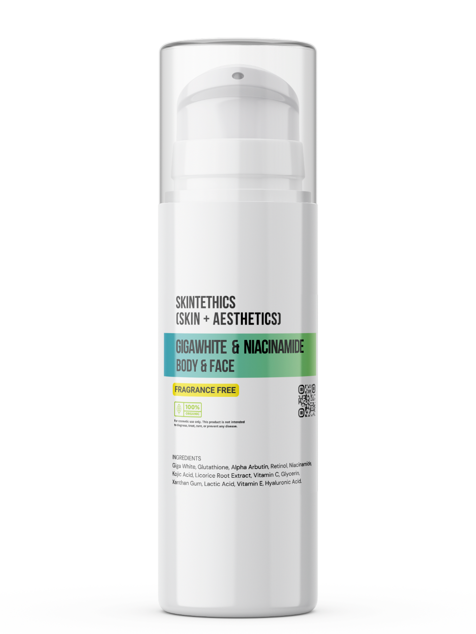 Gigawhite & Niacinamide Body and Face Cream – Fragrance-Free | Skintethics (Skin + Aesthetics)