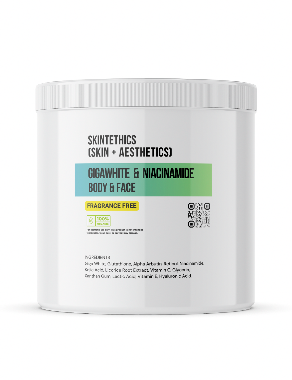 Gigawhite & Niacinamide Body and Face Cream – Fragrance-Free | Skintethics (Skin + Aesthetics)