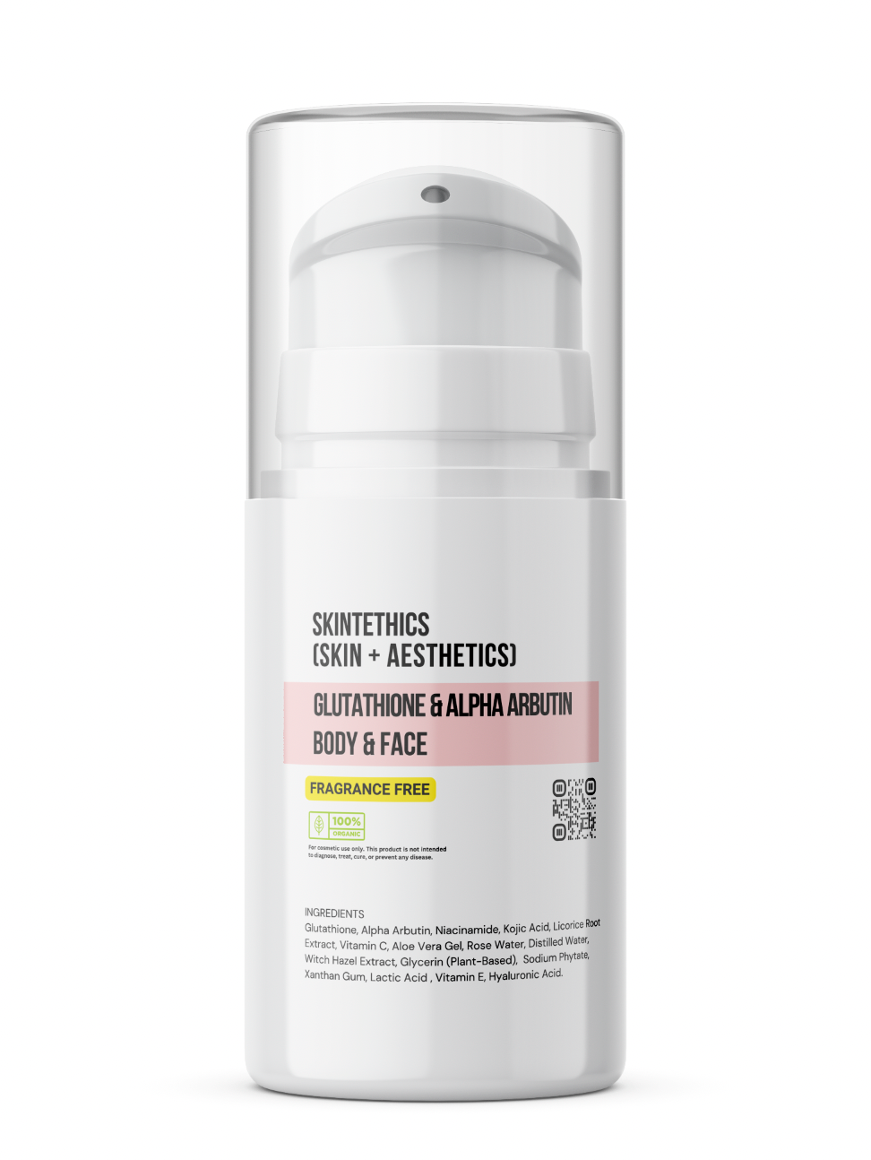 Glutathione & Alpha Arbutin Body and Face Cream – Fragrance-Free | Skintethics (Skin + Aesthetics)
