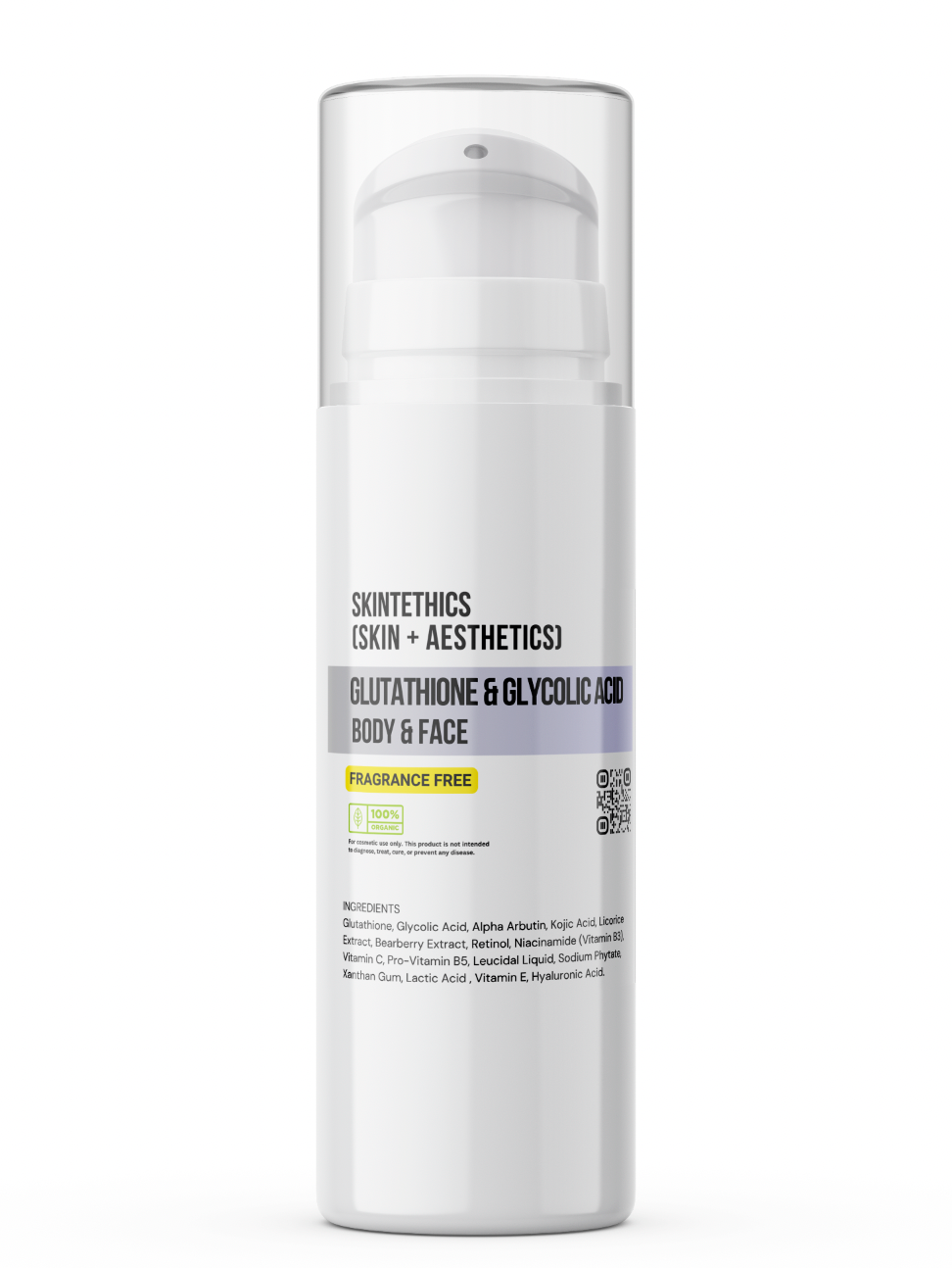 Glutathione & Glycolic Acid Body and Face Cream – Fragrance-Free | Skintethics (Skin + Aesthetics)