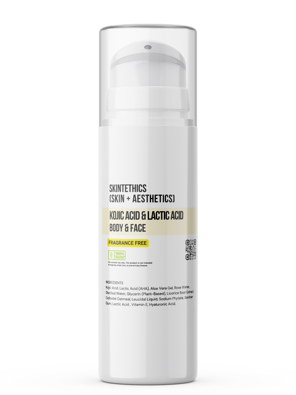 Kojic Acid & Lactic Acid Body and Face Cream – Fragrance-Free | Skintethics (Skin + Aesthetics)