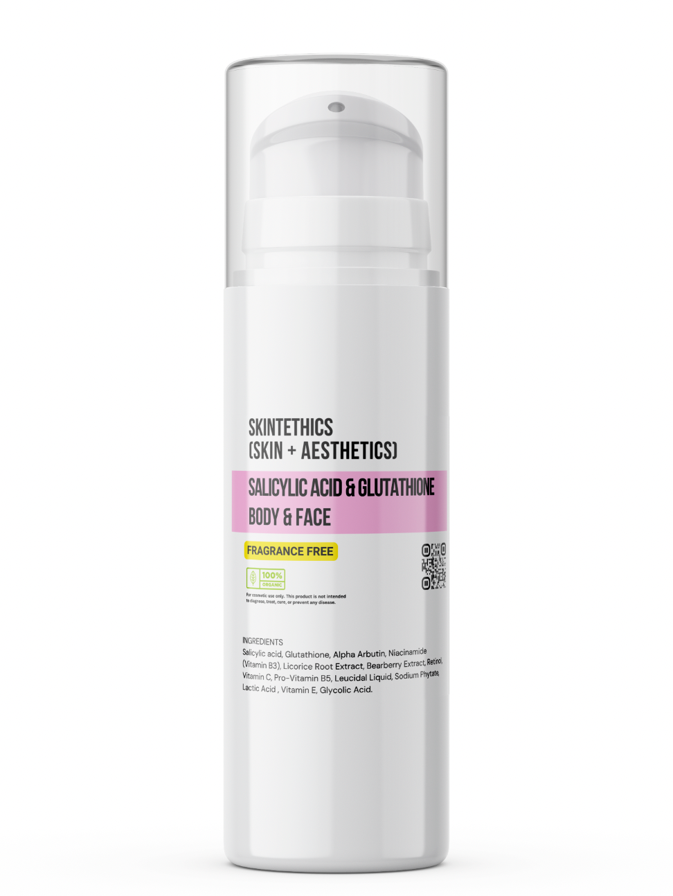 Salicylic Acid & Glutathione Body and Face Cream – Fragrance-Free | Skintethics (Skin + Aesthetics)