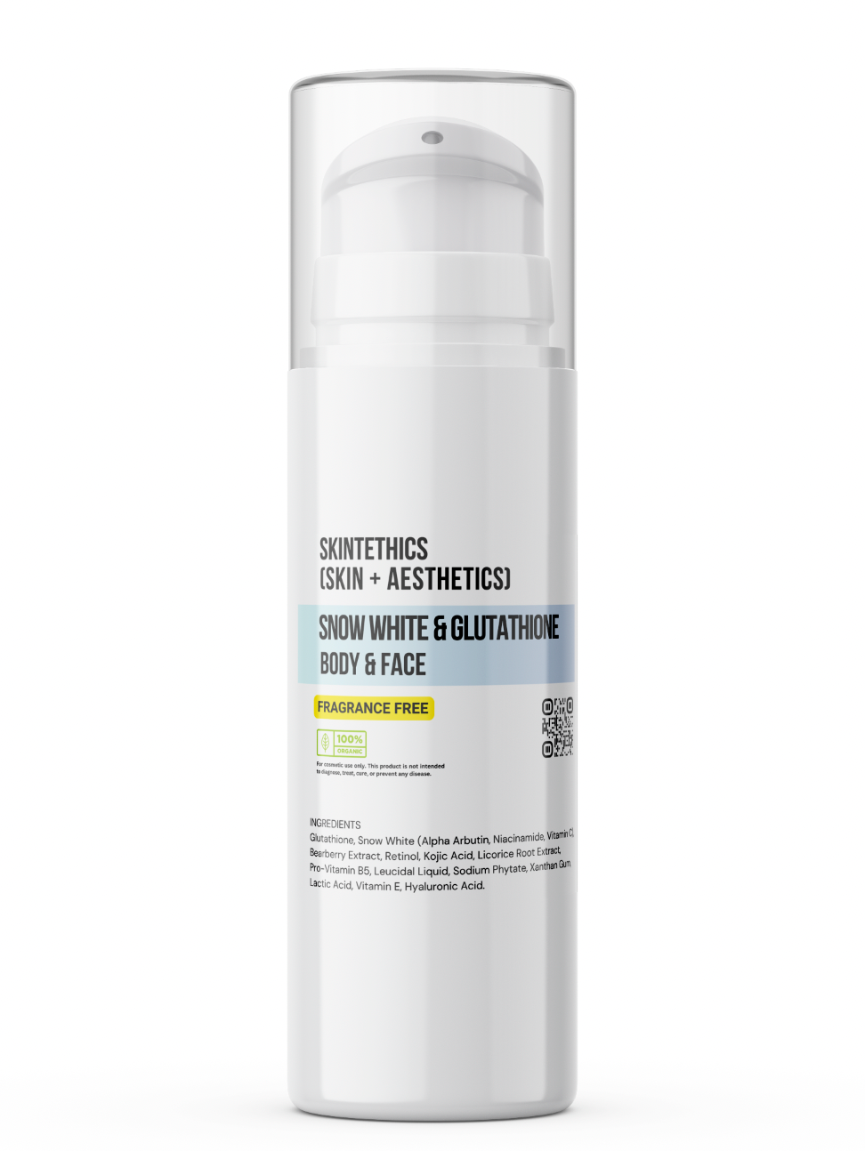 Snow White & Glutathione Body and Face Cream – Fragrance-Free | Skintethics (Skin + Aesthetics)
