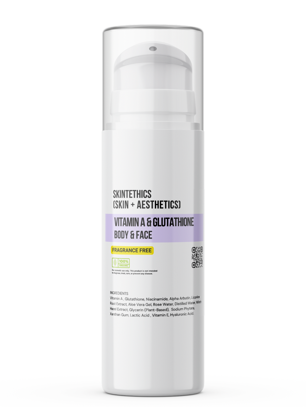 Vitamin A & Glutathione Body and Face Cream – Fragrance-Free | Skintethics (Skin + Aesthetics)