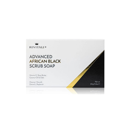 Revitale African Black Scrub Soap - Developed for Dry, Rough and Bumpy Complexions