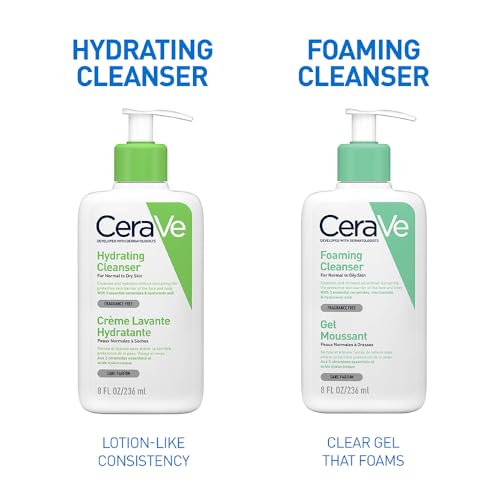 CeraVe Hydrating Cleanser for Normal to Dry Skin with Hyaluronic Acid and 3 Essential Ceramides