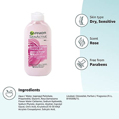 Garnier Natural Rose Water Cleansing Milk