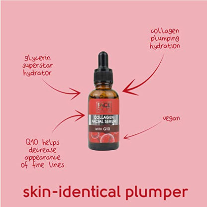 Collagen & Q10 Facial Serum | Ubiquinone (Q10) + Collagen + Betaine | Softens & Smoothens