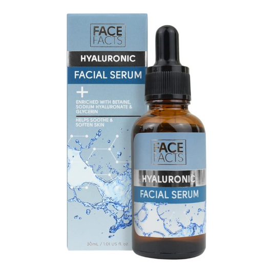 Hyaluronic Facial Serum with Sodium Hyaluronate + Glycerin + Betaine | Smoothens + Plumps + Hydrates