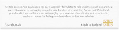 Revitale Salicylic Acid Scrub Soap, Pore Exfoliating, Softening Skin, Anti-Blemish
