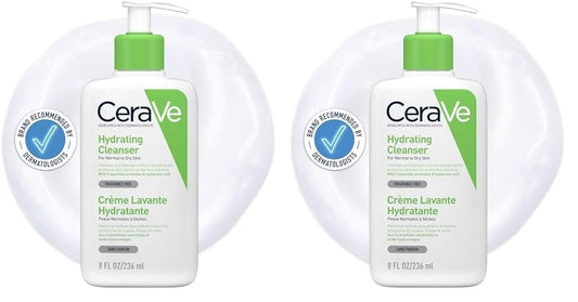 CeraVe Hydrating Cleanser for Normal to Dry Skin with Hyaluronic Acid and 3 Essential Ceramides