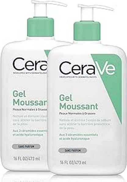 CeraVe Foaming Cleanser for Normal to Oily Skin with Niacinamide and 3 Essential Ceramides