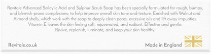 Revitale Advanced Salicylic Acid & Sulphur Scrub Soap