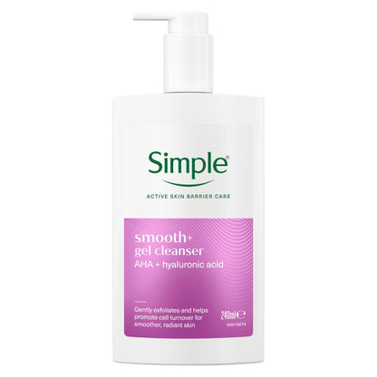 Simple Smooth+ Gel Facial Cleanser AHA + hyaluronic acid