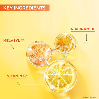 Garnier Vitamin C Brightening Serum for Face, with 4% Vitamin C, Niacinamide & Salicylic Acid