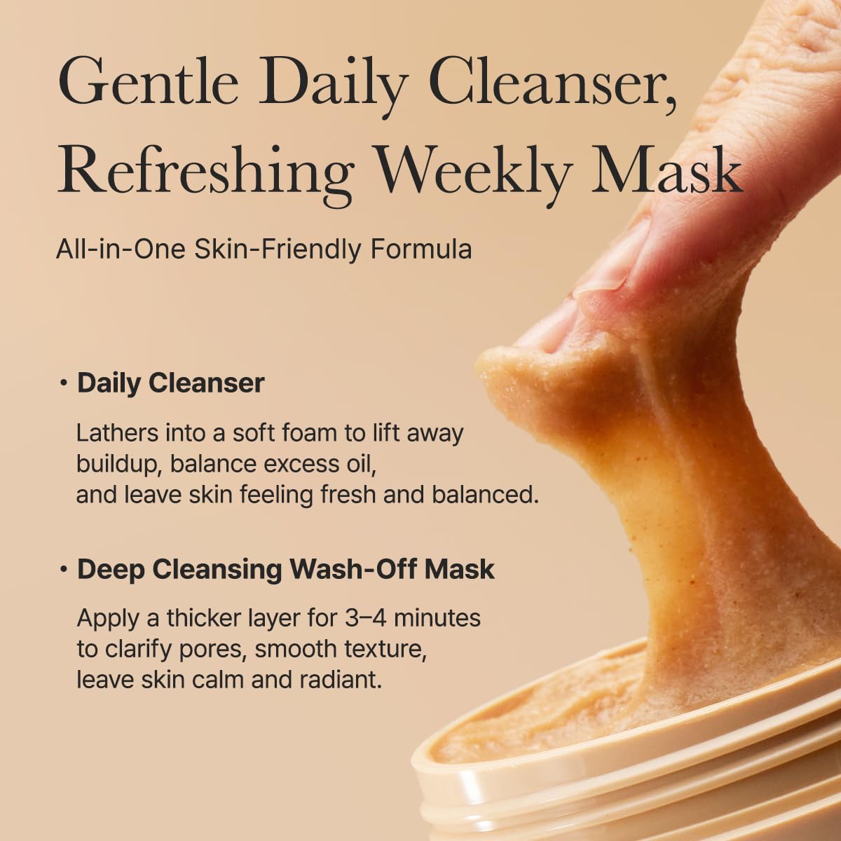 Arencia Korean Rice Mochi Face Cleanser